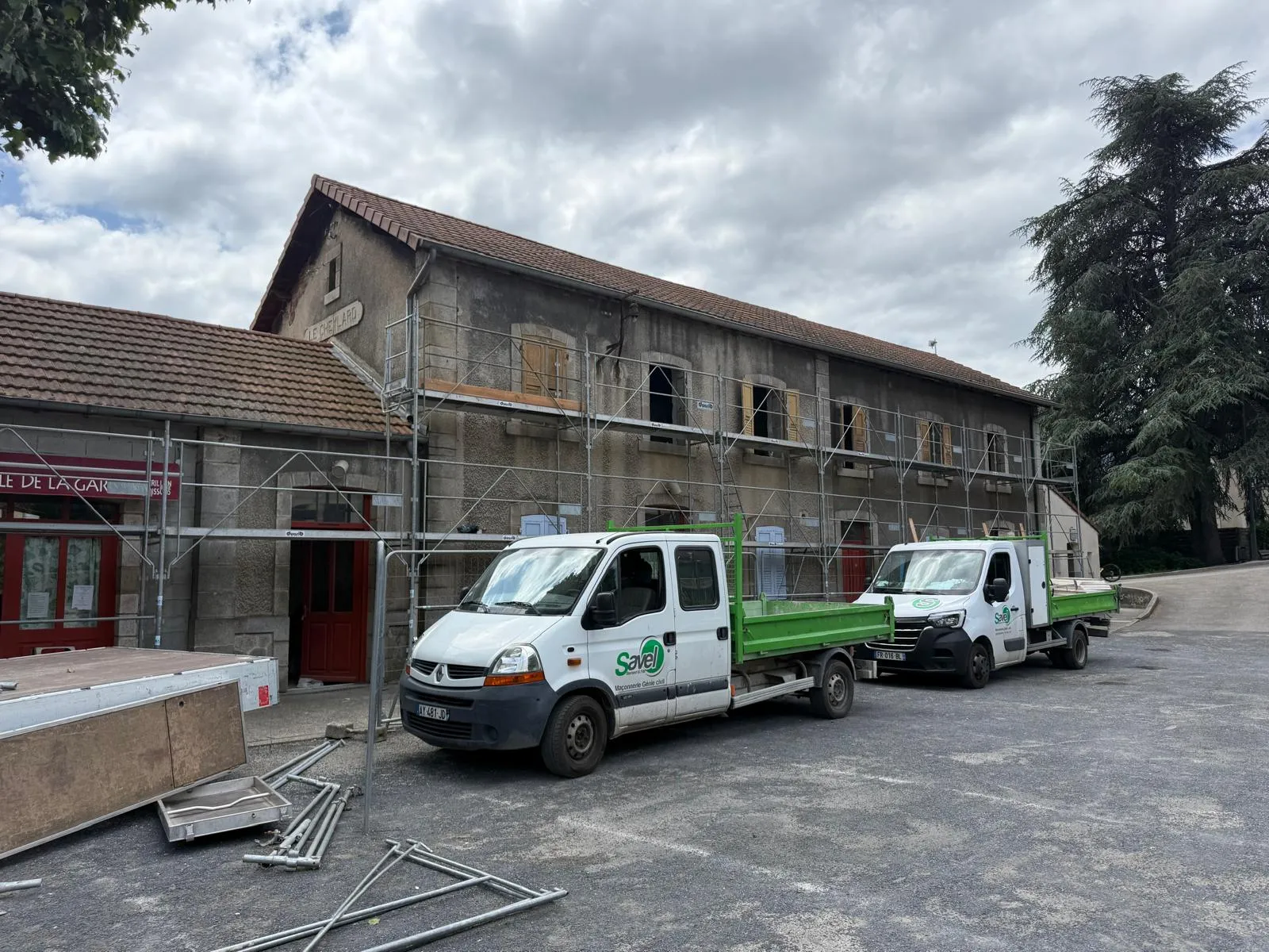 Ancienne Gare du Cheylard — chantier, photo 4