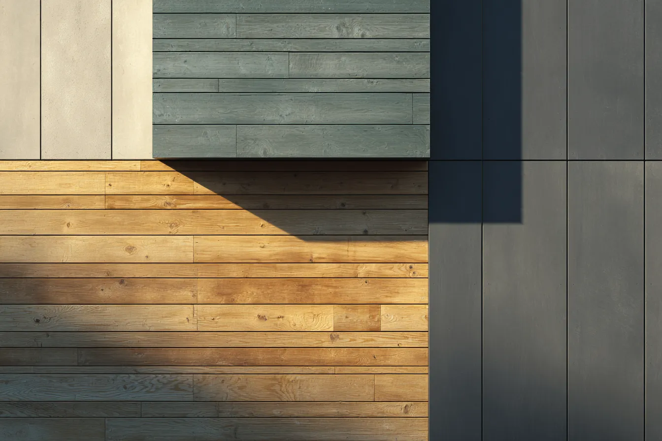 Maison contemporaine habillée d'un bardage de façade ventilé