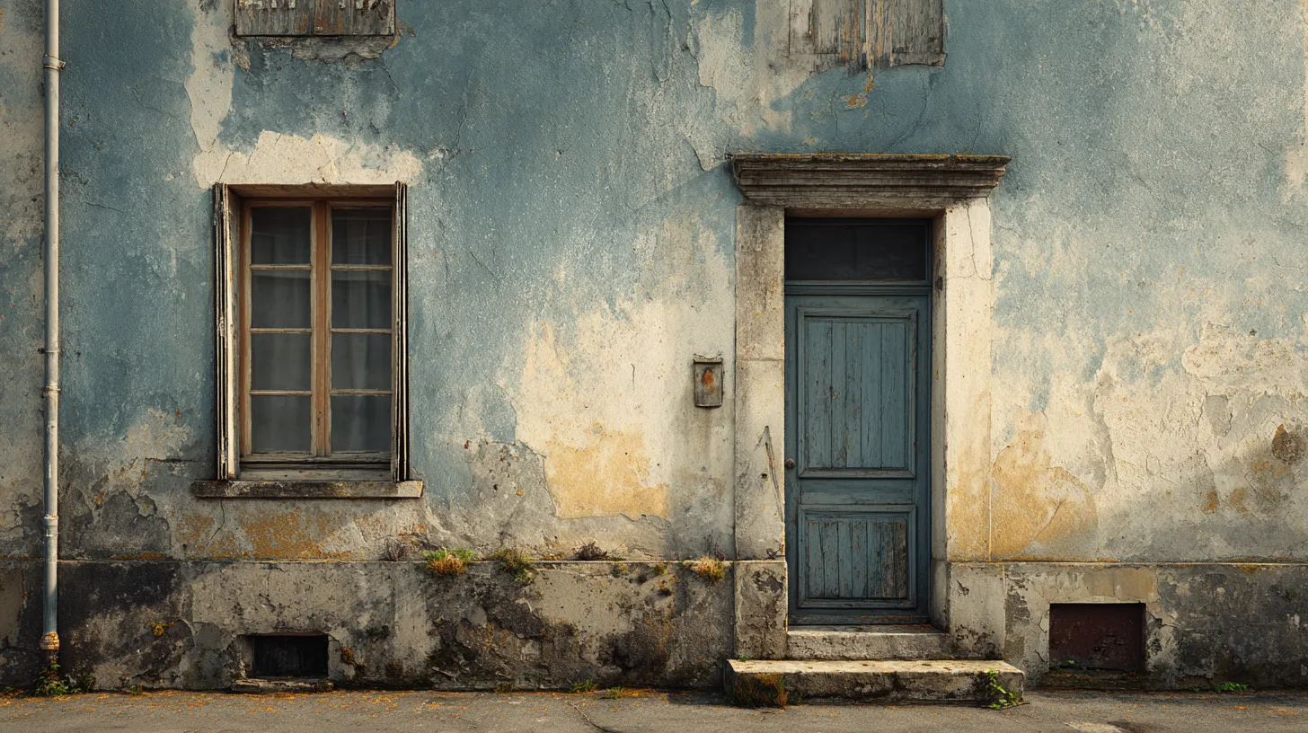 Façade dégradée à rénover