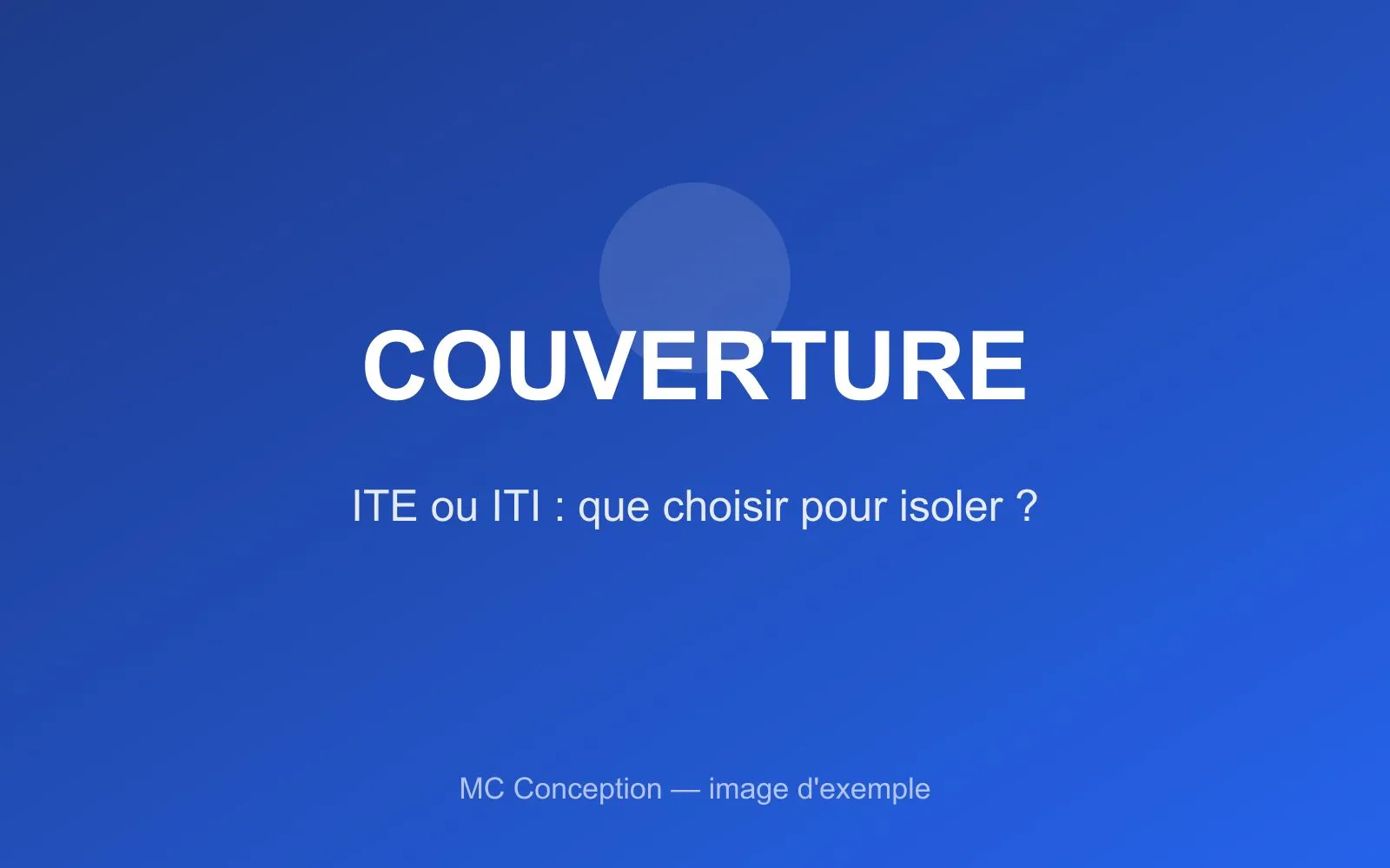 Comparaison isolation extérieure et intérieure