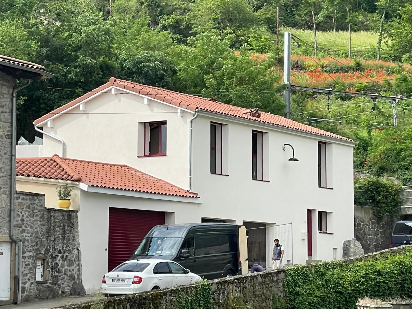 Maison à Vérin — façade isolée par l’extérieur