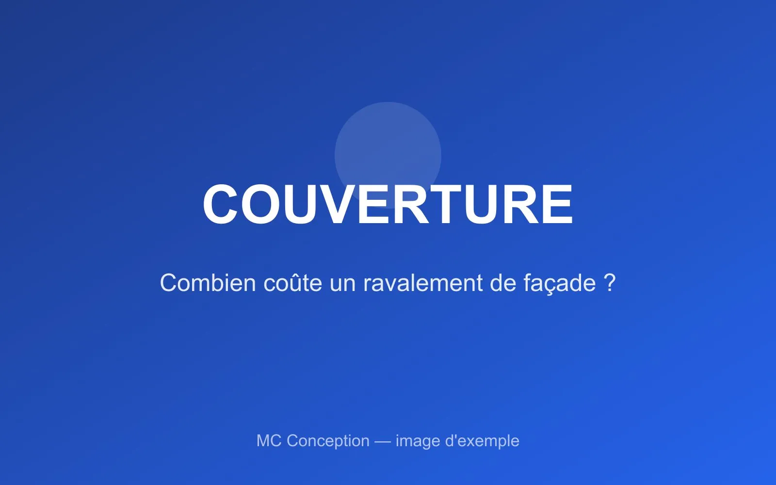 Façade en cours de ravalement