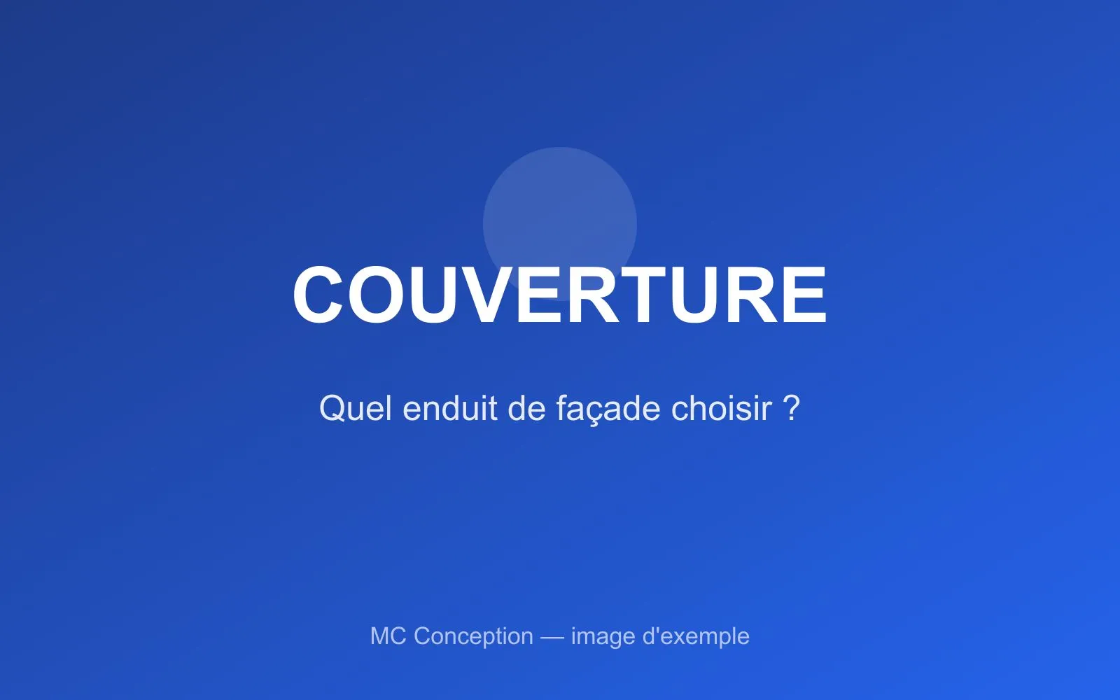 Application d’un enduit de façade