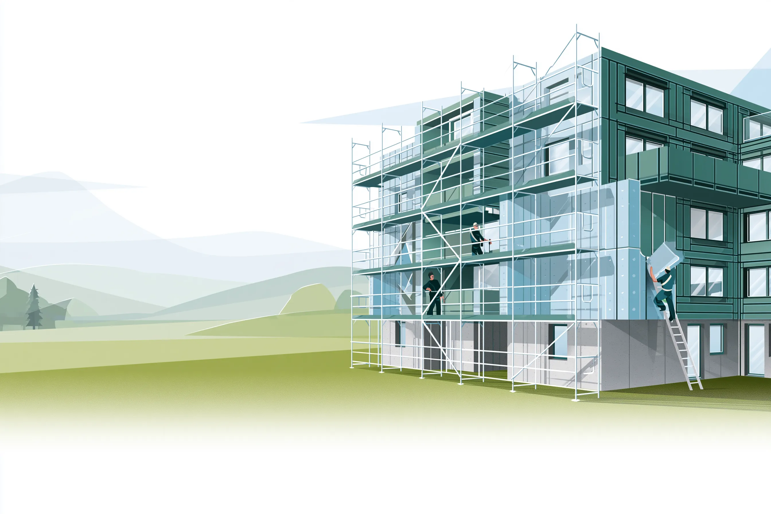 Isolation thermique extérieure — chantier MC Conception